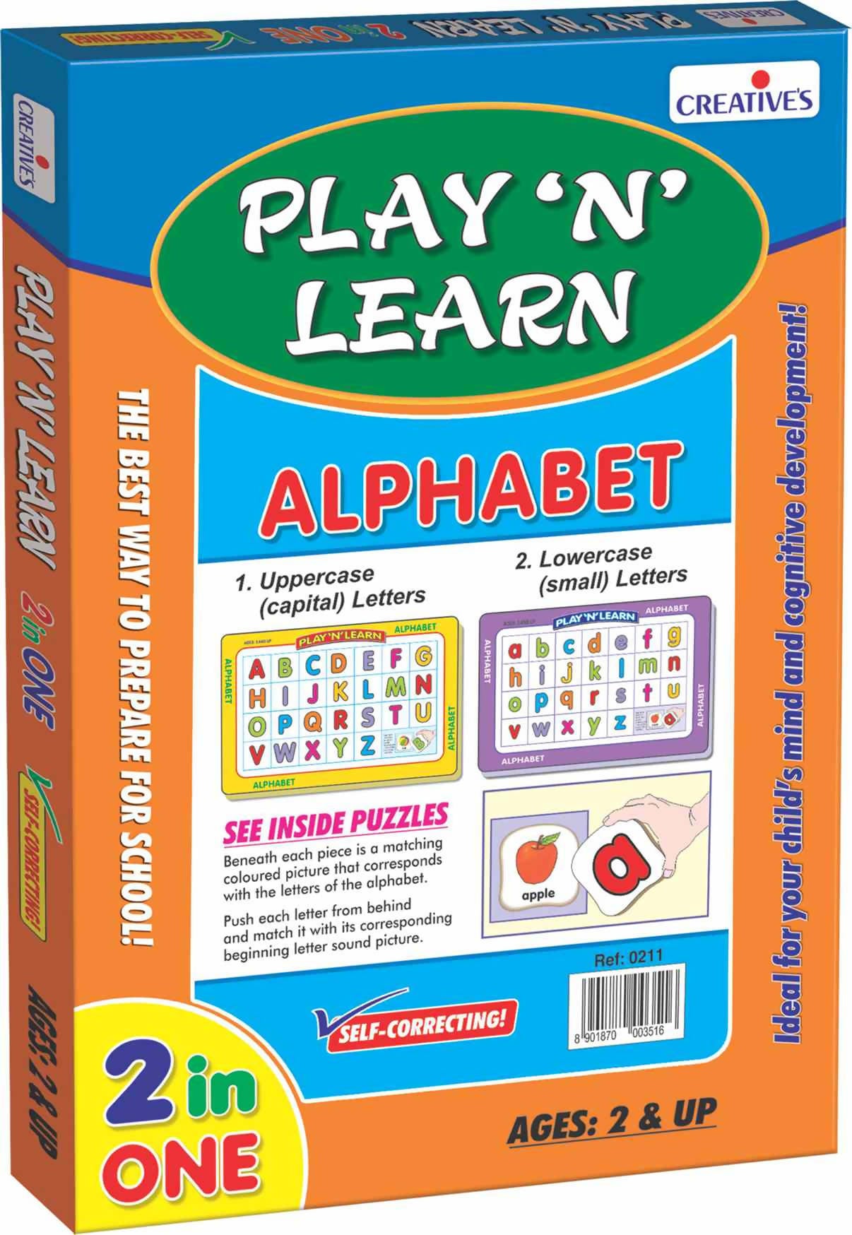Play ‘N’ Learn 2 in 1- Alphabet-Upper & Lowercase Play ‘N’ Learn 2 in 1- Alphabet-Upper & Lowercase