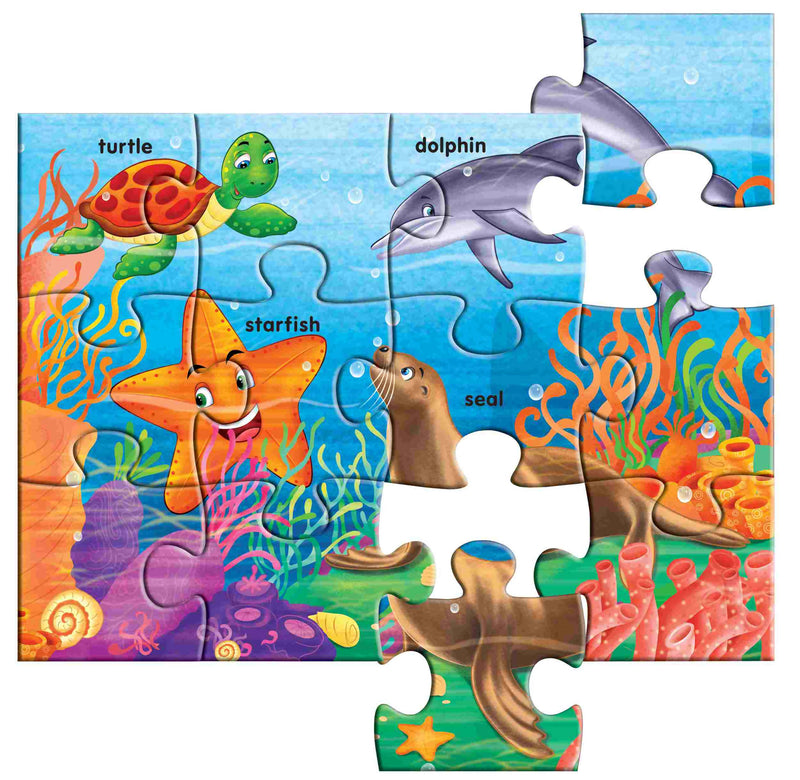 Early Puzzles Step II-Sea Animals - TUZZUT Qatar Online Store