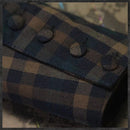 New Vintage Cotton Plaid Patchwork V-Neck Ruffles Asymmetrical Women Dresses - A6537 - Tuzzut.com Qatar Online Shopping