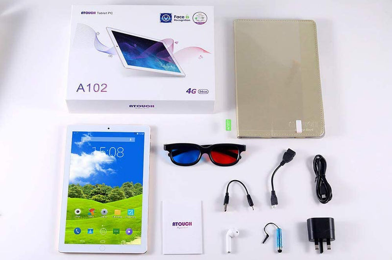 Atouch A102 10.1 inch, Dual Sim 64GB, 4GB RAM, Wi-Fi, 4G LTE - Tuzzut.com Qatar Online Shopping