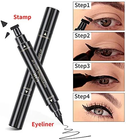 Eyeliner Stamp Waterproof Long Lasting Liquid Eye Pen Makeup Eyeliner Stamp Waterproof Long Lasting Liquid Eye Pen Makeup