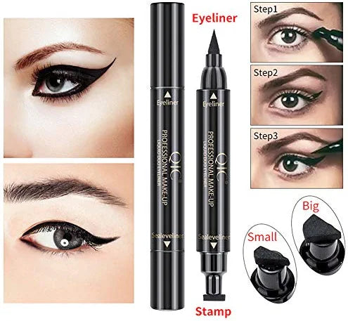 Eyeliner Stamp Waterproof Long Lasting Liquid Eye Pen Makeup - TUZZUT Qatar Online Store