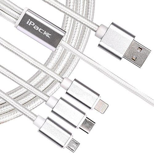 iPack 3 in 1 USB Cable
Quick Charge and Data Transmission (Type-C, iPhone and Micro USB) - TUZZUT Qatar Online Store