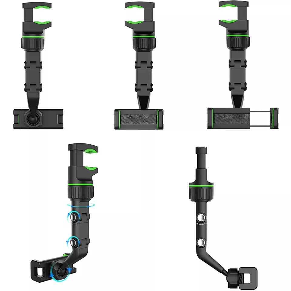 Multi-Function Adjustable 360° Universal Car Rearview Mirror Phone Holder Mount S4266722 Multi-Function Adjustable 360° Universal Car Rearview Mirror Phone Holder Mount S4266722