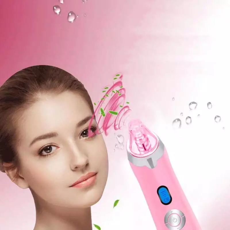 Rechargeable Vacuum Suction Blackhead Remover Facial Comedo Acne Pimple Extractor Tool Diamond Dermabrasion Face Peeling Beauty Care - Tuzzut.com Qatar Online Shopping