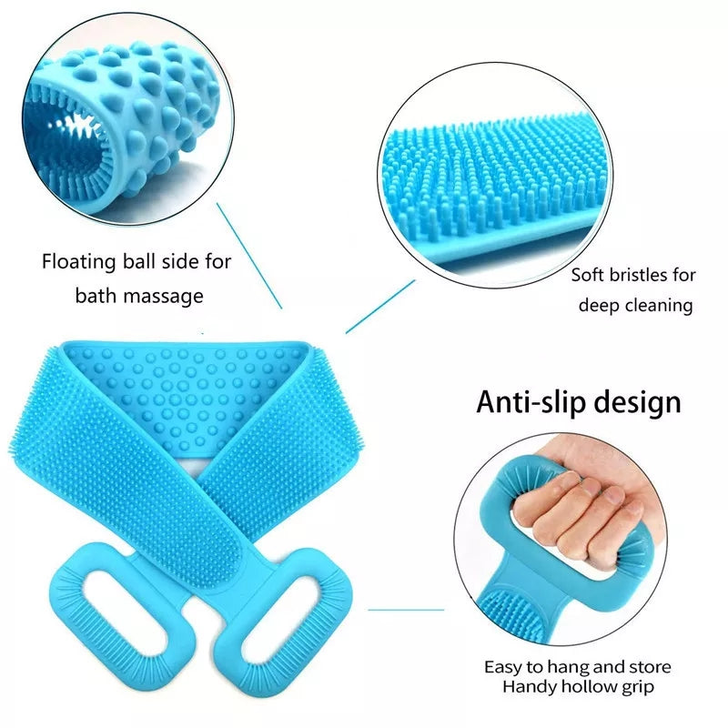 Silicone Back Scrubber Bath Shower Body Brush Silicone Back Scrubber Bath Shower Body Brush