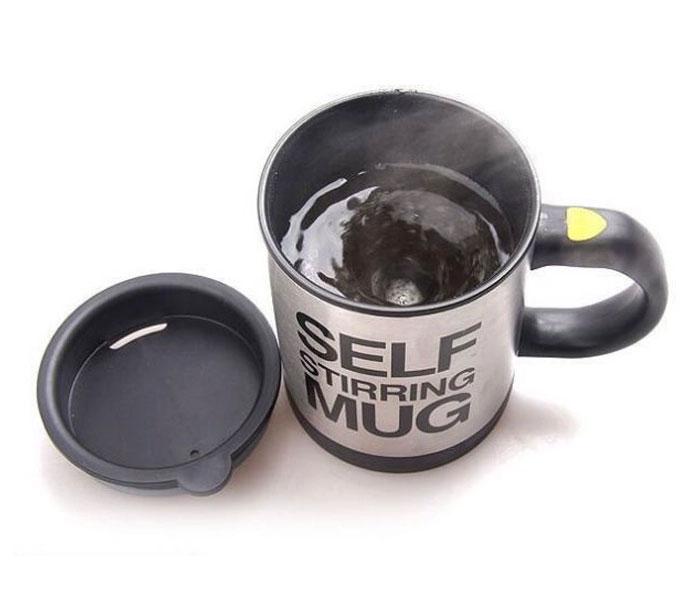 Self Stirring Electric Mug Coffee Mixing Drinking Cup T025 - Battery Operated - Tuzzut.com Qatar Online Shopping