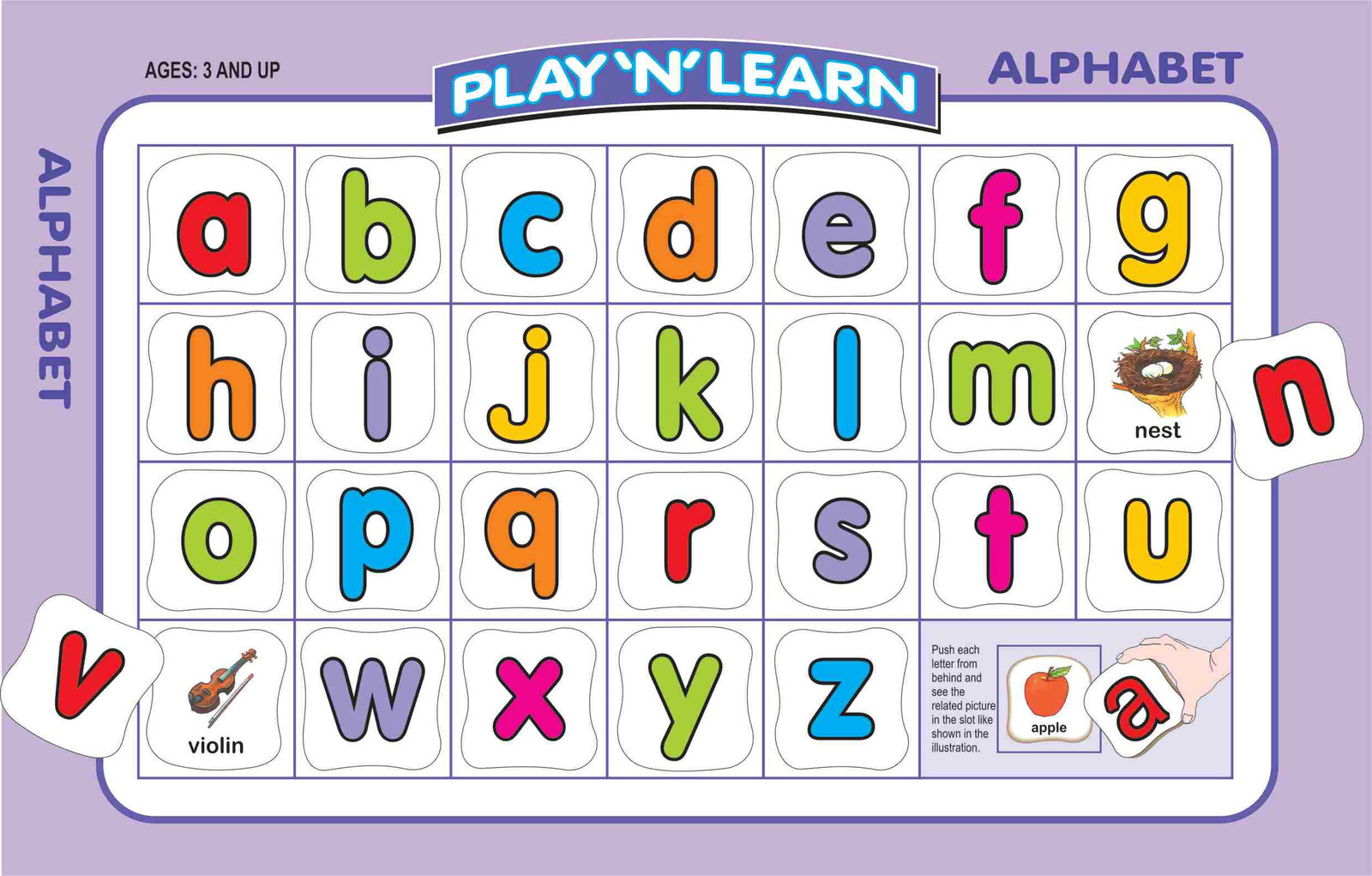 Play ‘N’ Learn 2 in 1- Alphabet-Upper & Lowercase Play ‘N’ Learn 2 in 1- Alphabet-Upper & Lowercase
