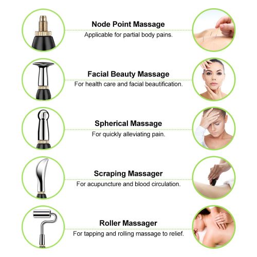 5 Heads Electronic Acupuncture Pen Electric Meridians Laser Therapy Heal Massage Pen Meridian Energy Pen Relief Pain Tools Sets S258964 - Tuzzut.com Qatar Online Shopping
