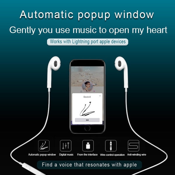 WIWU Automatic pop-up window Headphones Wired Bluetooth Earphone