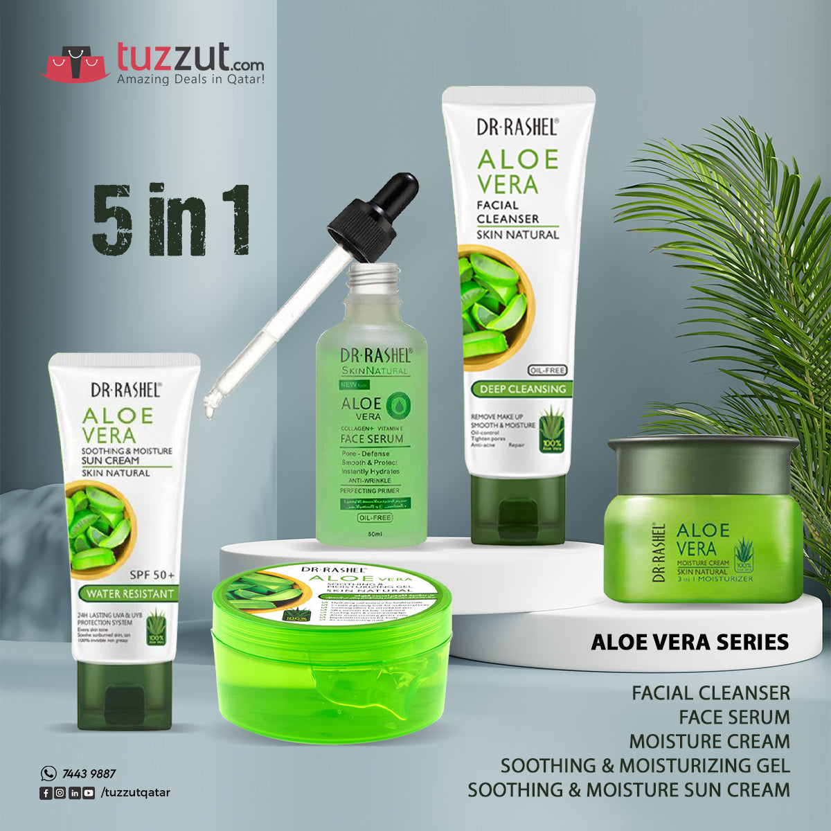 DR RASHEL ALOE VERA SERIES 5 IN 1 COMBO DR RASHEL ALOE VERA SERIES 5 IN 1 COMBO