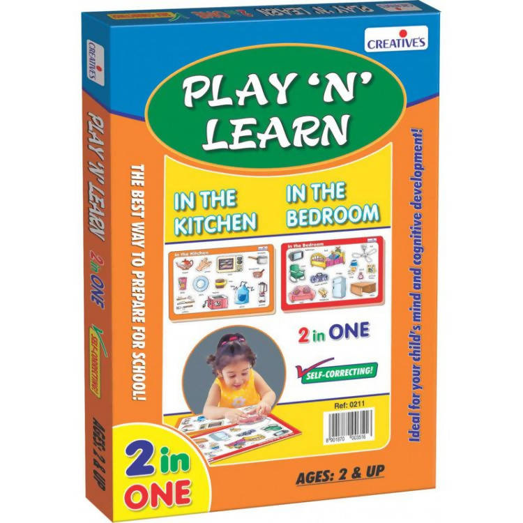Play ‘N’ Learn 2 in 1-In the Kitchen & In the Bedroom - Tuzzut.com Qatar Online Shopping
