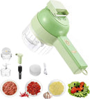 4 In 1 Handheld Electric Vegetable Cutter Multifunction Vegetable Fruit Slicer Upgrated - Tuzzut.com Qatar Online Shopping
