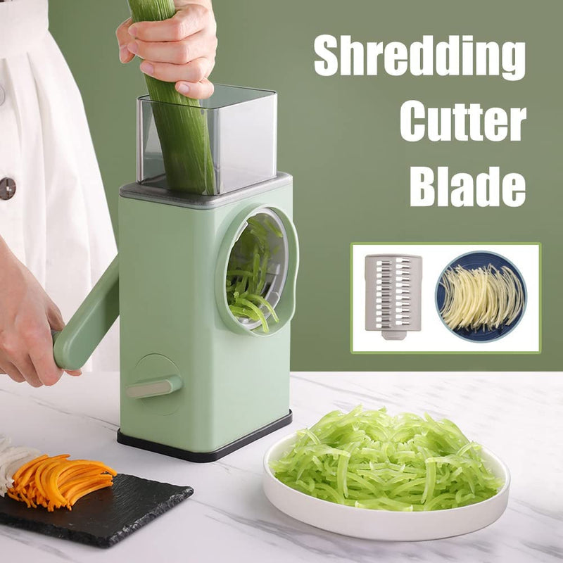 3 in 1 Multifunctional Vegetable Cutter Chopper Rotary Cheese Grater - Tuzzut.com Qatar Online Shopping