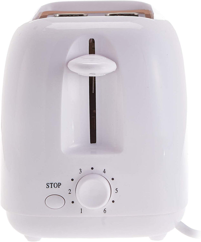 Olympia 2 Slices Plastic Toaster - OE-506 - White - Tuzzut.com Qatar Online Shopping