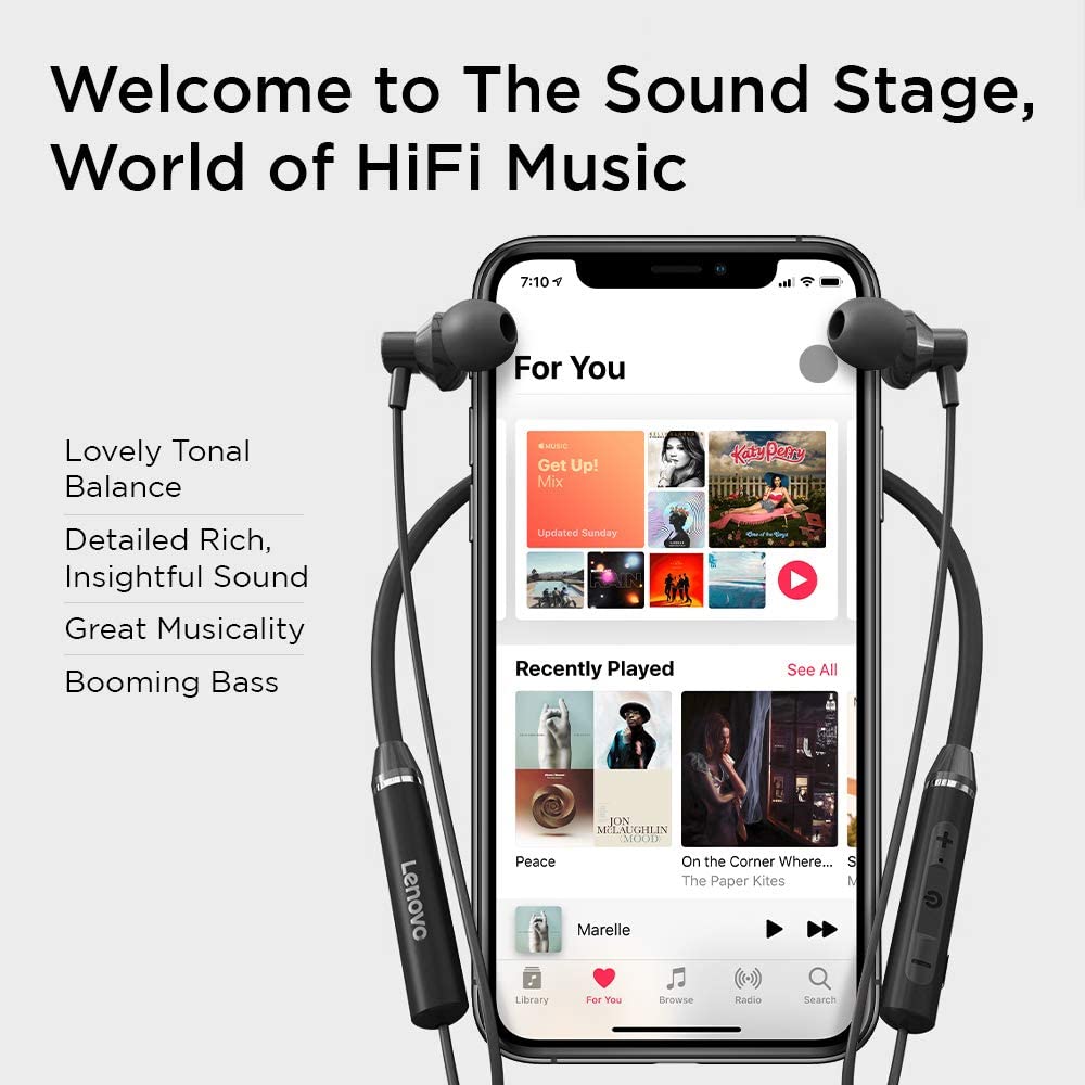 Lenovo HE05 Bluetooth Wireless Neckband Earphone Lenovo HE05 Bluetooth Wireless Neckband Earphone