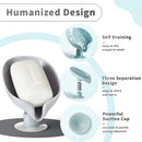 Leaf-Shape Self Draining Soap Dish Holder - Tuzzut.com Qatar Online Shopping