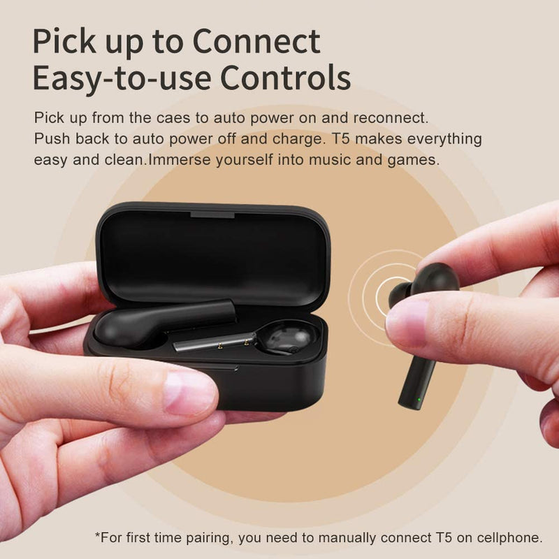 QCY T5 Bluetooth V5.1 Wireless Earbuds - Tuzzut.com Qatar Online Shopping