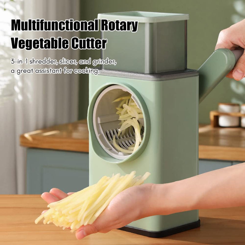 3 in 1 Multifunctional Vegetable Cutter Chopper Rotary Cheese Grater - Tuzzut.com Qatar Online Shopping