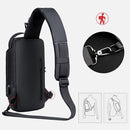 Fashion Travel Anti-Theft Shoulder Sling Crossbody Bag with USB Port - Tuzzut.com Qatar Online Shopping