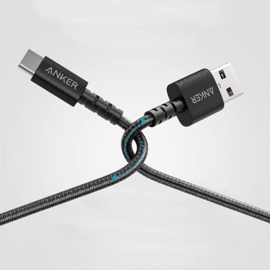 Anker PowerLine Select+ USB-A to USB-C 2.0 Cable 6ft A8023H11 – Black - Tuzzut.com Qatar Online Shopping