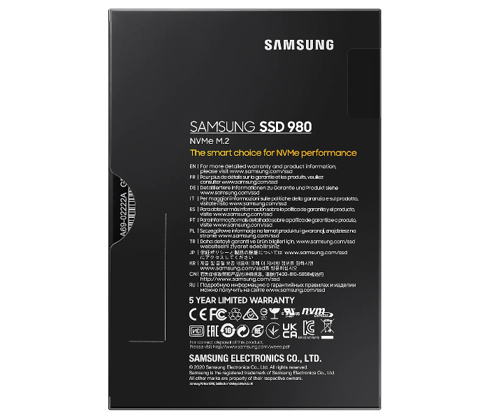 Samsung MZ-V8V1T0BW 980 1 TB PCIe 3.0 NVMe M.2 Internal Solid State Drive SSD - Tuzzut.com Qatar Online Shopping