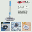 Multi-purpose Rotatable Microfiber Rod Mop Brush Extendable Handle