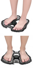 EMS Foot Massager 9 Intensities 6 Modes Bioelectric Acupoints Massager Mat Rechargeable - Tuzzut.com Qatar Online Shopping