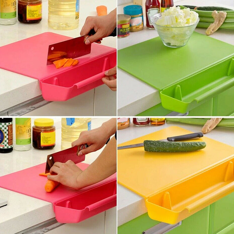 2 in 1 Cutting Board with Removable Slot Bin 2 in 1 Cutting Board with Removable Slot Bin