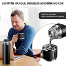 500ml 3 in 1 Stainless Steel Vacuum Flask Bottle With Cup Set - Business Gift Set - Tuzzut.com Qatar Online Shopping