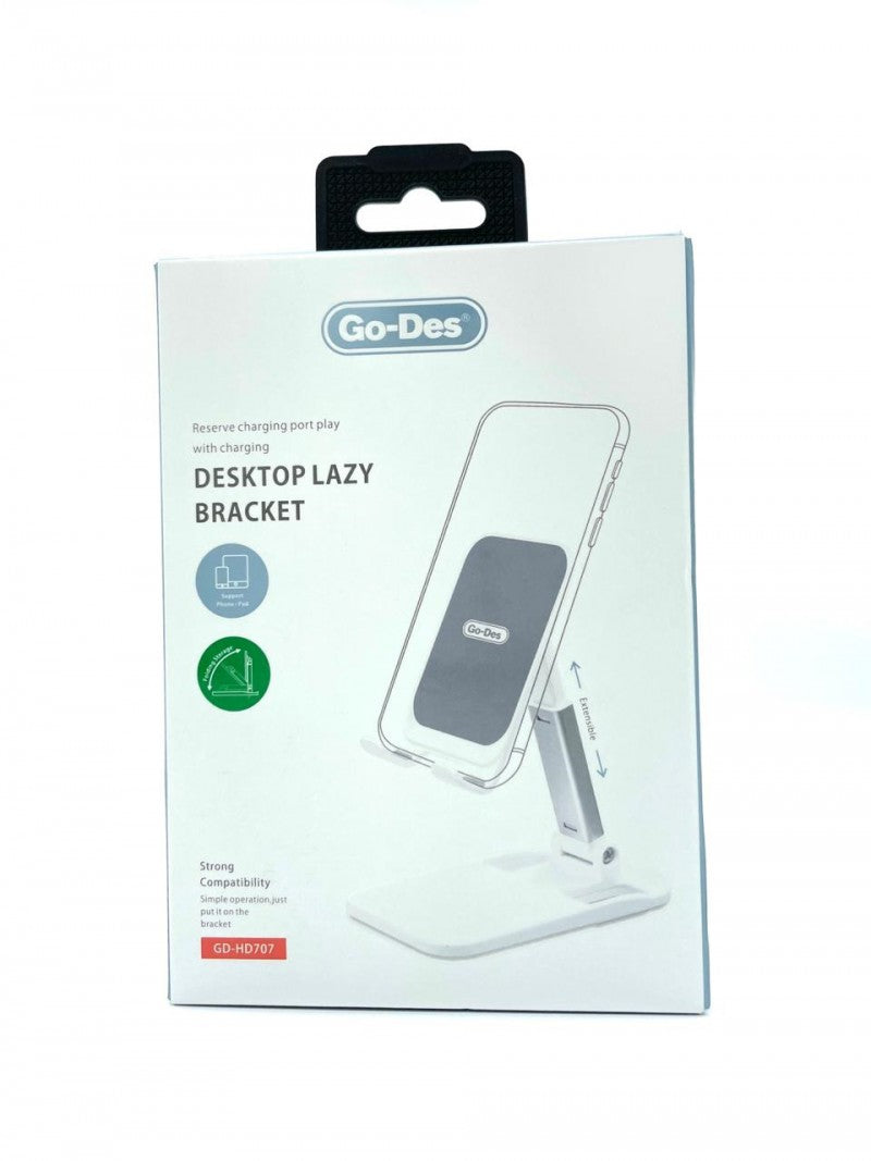 Desktop Phone Tablet Lazy Bracket Holder Foldable - Go-Des GD-HD707 - Tuzzut.com Qatar Online Shopping