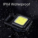 3 Pcs LED Keychain COB Rechargeable Flashlight - Mini Portable Multifunctional Work Light - Tuzzut.com Qatar Online Shopping