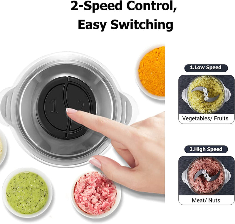 Multi-functional Electric Meat Vegetable Food Grinder 250W 2 Speed Control - Tuzzut.com Qatar Online Shopping