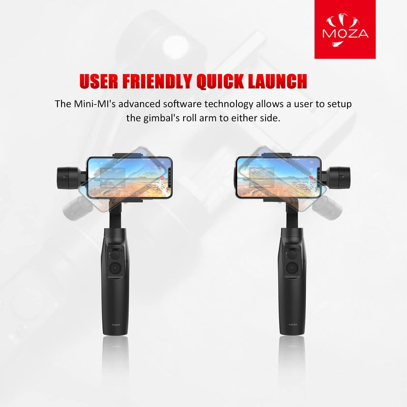 MOZA Mini-MI 3-Axis Smartphone Gimbal- Wireless Phone Charging, 360°Inception - Tuzzut.com Qatar Online Shopping