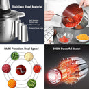 Multi-functional Electric Meat Vegetable Food Grinder 250W 2 Speed Control - Tuzzut.com Qatar Online Shopping