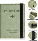 Passport Holder Cover, PU Leather RFID Travel Wallet Case Organiser Accessories, Passport Cover, Business Cards, Credit Cards, Boarding Passes - Tuzzut.com Qatar Online Shopping