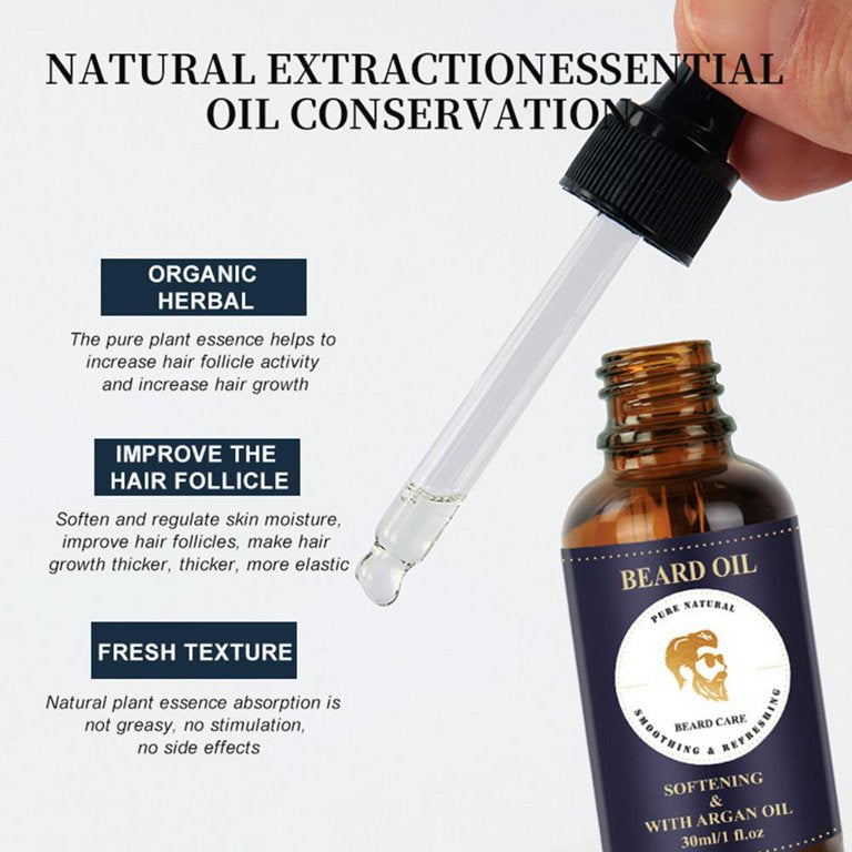 Beard Oil Cleanse And Refresh Softening with Argan Oil 30ml - Tuzzut.com Qatar Online Shopping