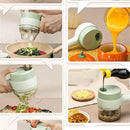 4 In 1 Handheld Electric Vegetable Cutter Multifunction Vegetable Fruit Slicer Upgrated - Tuzzut.com Qatar Online Shopping