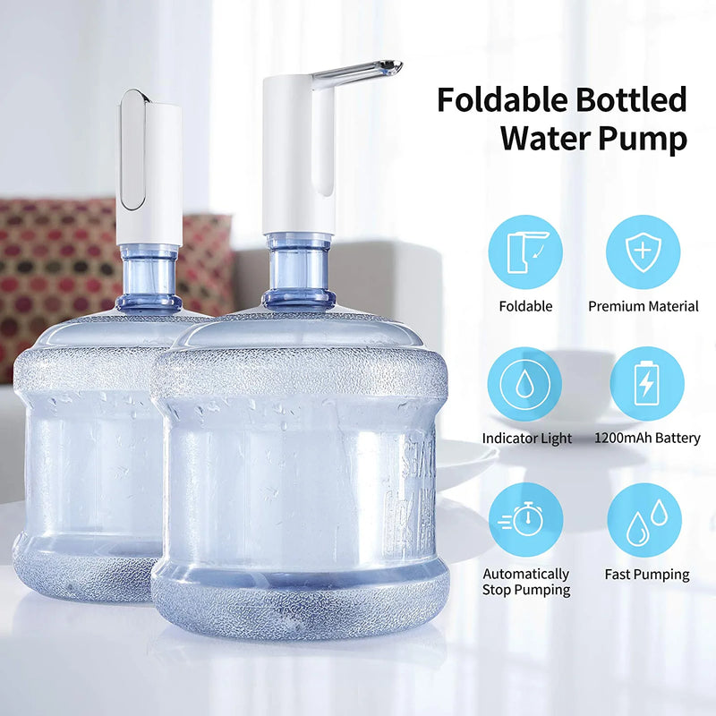KUFUNG Portable Water Bottle Pump, 5 Gallon Universal Bottle