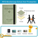 Passport Holder Cover, PU Leather RFID Travel Wallet Case Organiser Accessories, Passport Cover, Business Cards, Credit Cards, Boarding Passes - Tuzzut.com Qatar Online Shopping