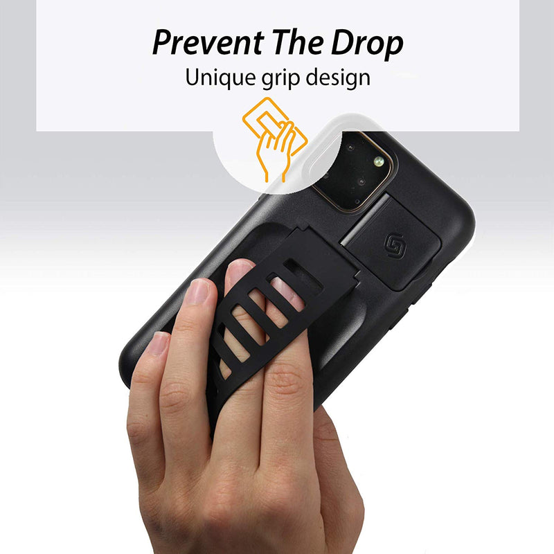 Grip2ü Boost Charcoal Black Phone Grip Case Cover (iPhone 11 Pro/iPhone 11 Pro Max) - Tuzzut.com Qatar Online Shopping