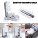 Water Bottle Cleaning Brush Glass Cup Washer with Suction Base - Tuzzut.com Qatar Online Shopping