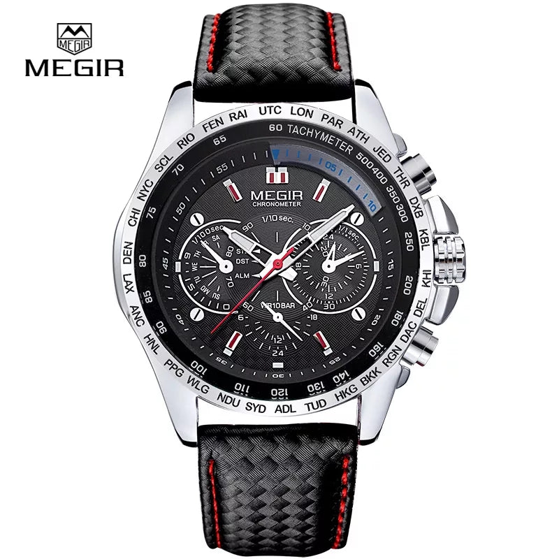 Megir 1010 Men Quartz Watch - Tuzzut.com Qatar Online Shopping