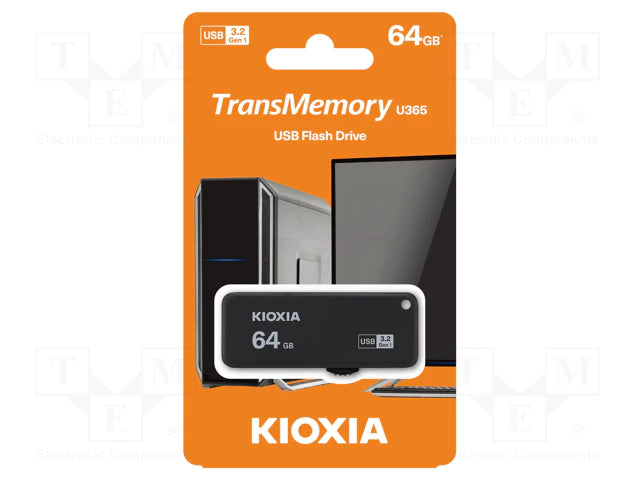 KIOXIA U365K TransMemory USB Flash Drive LU365K064GG4 64GB - Tuzzut.com Qatar Online Shopping