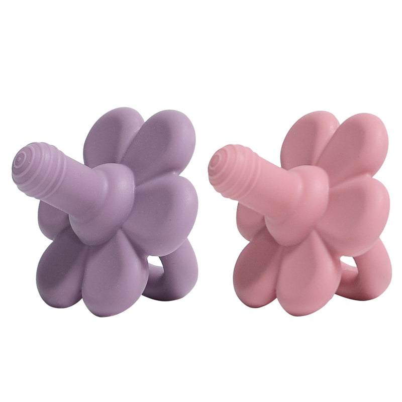 OUNONA 2pcs Newborn and Infant Pacifiers Lovely Baby Pacifiers with Flower for Babies