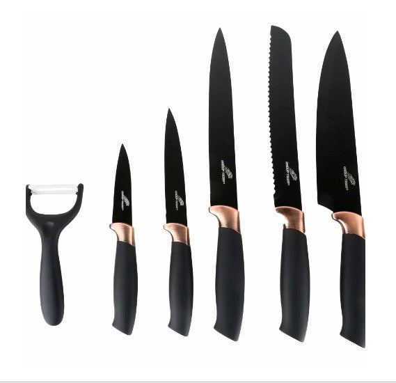 Kitchen Knife Set of 6 Pieces - Tuzzut.com Qatar Online Shopping