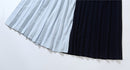 Women’s Casual Autumn Winter Turtleneck Stripe Belt Top And Skirt Dresses - Tuzzut.com Qatar Online Shopping