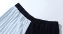 Women’s Casual Autumn Winter Turtleneck Stripe Belt Top And Skirt Dresses - Tuzzut.com Qatar Online Shopping