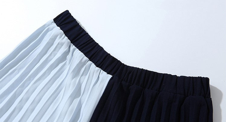 Women’s Casual Autumn Winter Turtleneck Stripe Belt Top And Skirt Dresses - TUZZUT Qatar Online Store