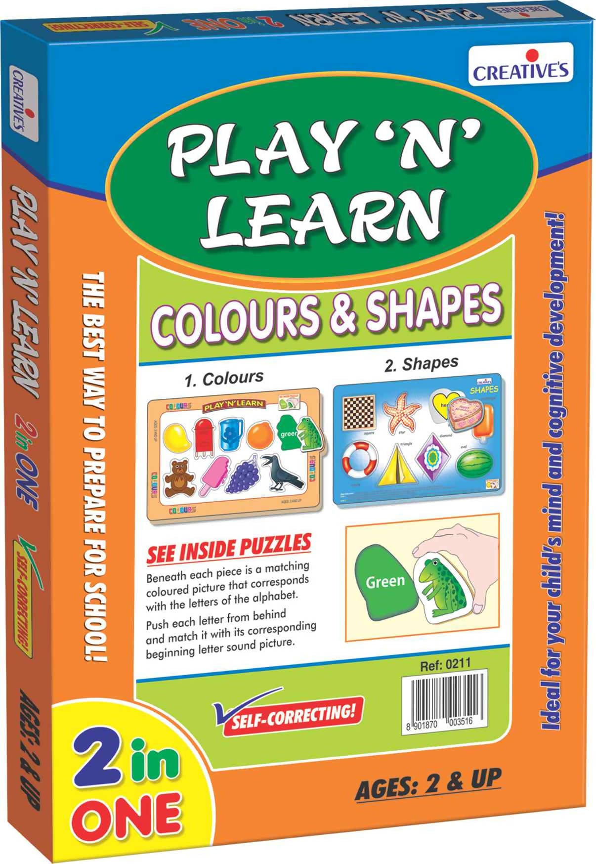 Play ‘N’ Learn 2 in 1- Colours & Shapes Play ‘N’ Learn 2 in 1- Colours & Shapes